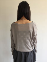 Bone Silk V Cardigan (2color)