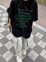 become レタリングTシャツ