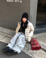 Leto Zipper Pocket Brushed Sweat Cargo Pants