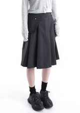 BUTTON POCKET SKIRT