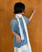 Cloudy Openneck Tee (3colors)