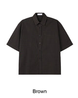 Retin check short-sleeve shirt