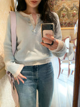 [MADE] Rules Button Henley Neck Knit