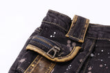 Paint Splatter Vintage Denim Shorts 232754409