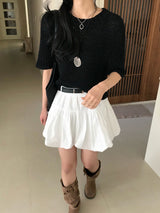 Draw Balloon Belt SET Banding MIni Skirt