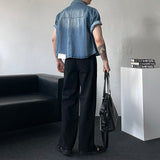 MG323 Pinter Crop Denim Shirt (2 colors)