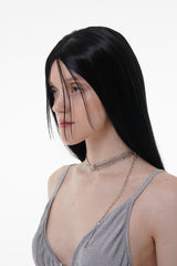 FISH BONE NECKLACE SILVER
