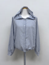 Melon Stripe Hood Shirt