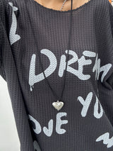 (UNISEX) DREAM LOOSE BOXY SOFT UNISEX SEMI-SEE-THROUGH OVERSIZED KNIT TEE