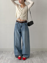 Frill V-Neck Sleeveless Cardigan