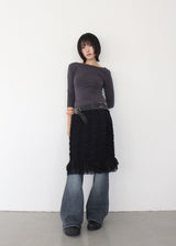 TENSION BACKLESS SLEEVE TEE