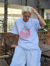 VENTIQUE バッドローズホワイトTシャツ 1color