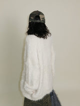 Featheryan Rouge Long Angora Cardigan