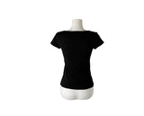 26SS★ [MADE/more BASIC] カバーラウンドボタンスリム半袖Tシャツ