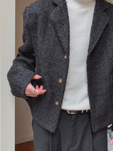 Flat Cropped Tweed Jacket