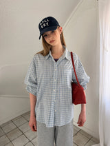 [ORIGINAL] Indie check oversized shirt