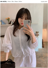 Rare Summer String Hood Blouse, Shirt (5color)