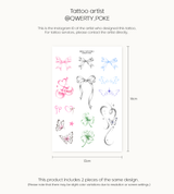 Artist QWERTY 01 [2ea] _Tattoo sticker