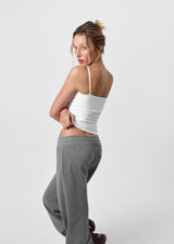 [B-BASIC] Basic Cotton Spandex Strap Square Neck Sleeveless (Built-in Cups) (2 SIZE)