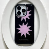 [MADE] black spark epoxy bumper case - baby pink