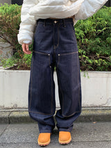 DOUBLE KNEE RAW JEANS (2C)