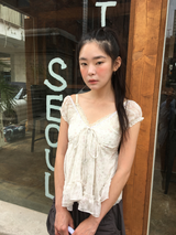 Fondure lace sleeveless top (2color)