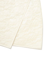 Women’s Clover Heart Quilted Wrap Mini Skirt Light Yellow