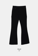 Slim Fit Cotton Bootcut Denim Pants (4color)
