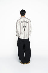 25SS STRIPE FOOTBALL JERSEY GRAY