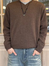 Soft V-Neck Knit (M, L / 4 Colors)