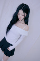 Plum Pleats Skirt (Black)