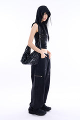 Wickham vintage washed denim pants