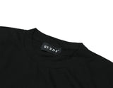 ダメージカッティングTシャツ (ブラック)