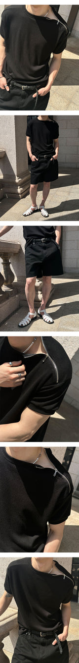 [S/S] ラフカッティングショートデニムパンツ(2color)