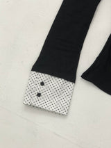 ブラックドットシャツレイヤードTシャツ