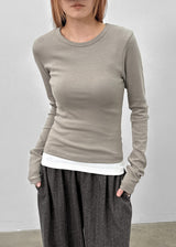 [MADE] Shurini Round Neck Long Sleeve T-shirt