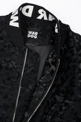 Faux Leather Military Bomber Jacket