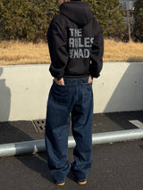 US クロップヴィンテージフードジップアップ (No.858)