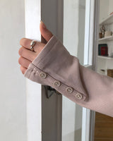 バーニンレイヤードボタンTシャツ