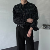 CR Bone Burton Tweed Checkered Round Shirt Jacket (2 colors)