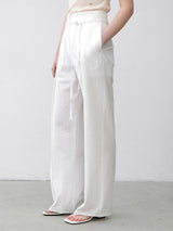 (PT-5660)ESSENTIAL PINTUCK STRAP PANTS