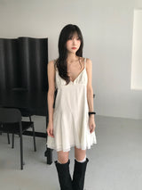 フロムサテンミニドレス (2 colors)