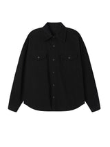 Carder dying washing cropped shirt