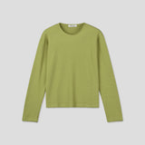 Chewy Waffle Crop Long Sleeve
