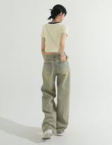 Paradise Side Cutting Cropped T-Shirt