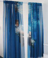 シフォンカーテン-スウィム(セット)/(R+L) chiffon curtain - swim