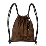 Rope Keyring Gym Sack [Brown Beads]
