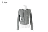 Gazelle Slim Fit Crop Hood Zip-Up