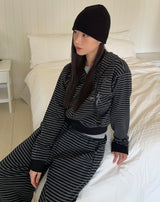 Ellie Heart Stripe Hoodie