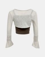 Navillera Button Sleeveless Cardigan Set